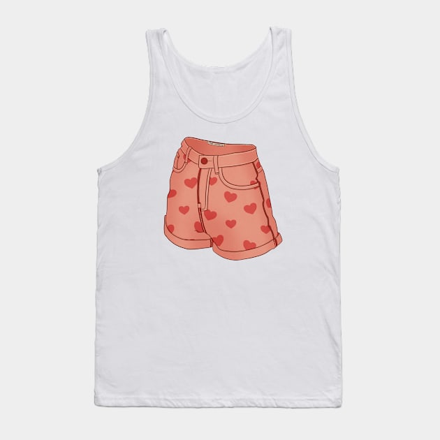 Little hearts gyal Tank Top by amys_warehouse 